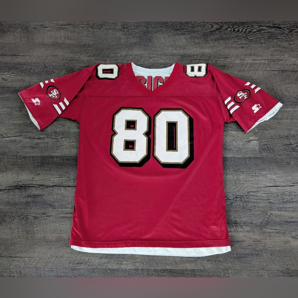 Jerry Rice Vintage 49ers 90s Starter Jersey Reversible Home Away MINT Size XL 52